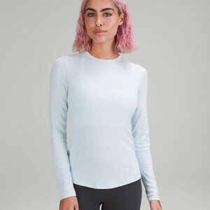 Lululemon Hold Tight Long Sleeve Shirt In Powder Blue $68